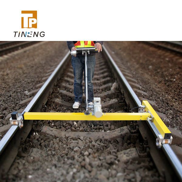 Portable trolley for overhead line catenary and tunnel section geometry measurement