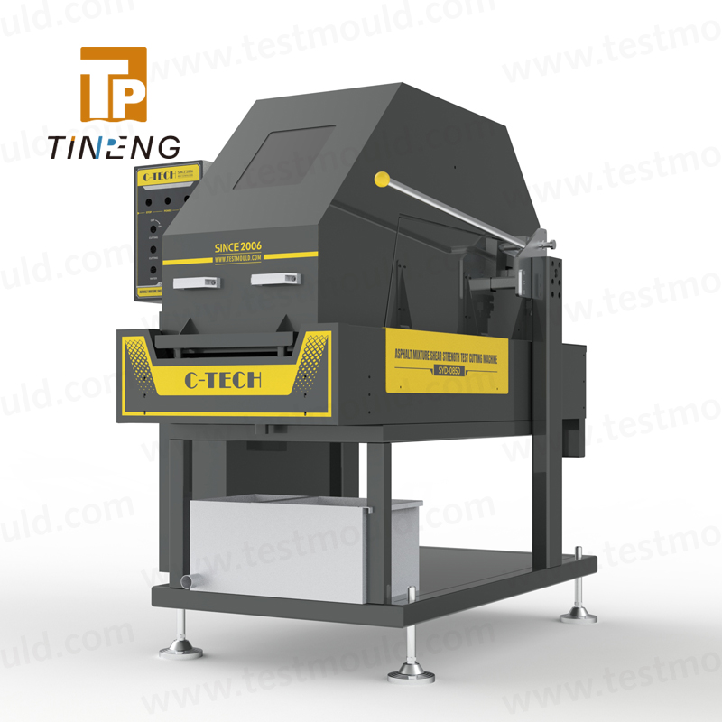 Asphalt mixture shear strength test cutting machine