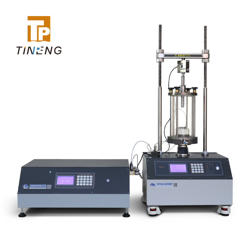 Semi-automatic triaxial testing system