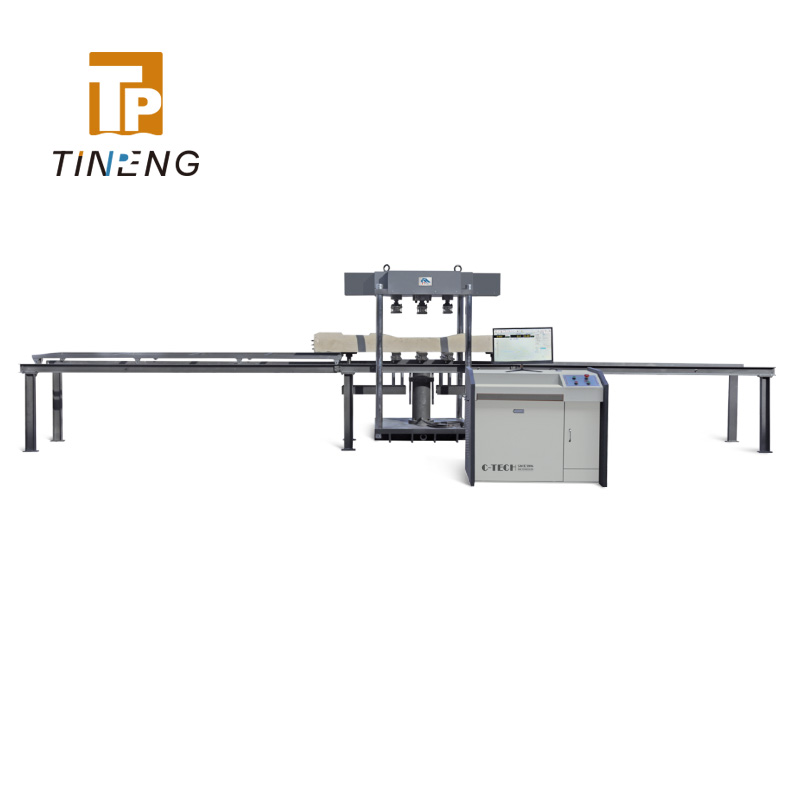 Concrete railway sleepers static testing machine
